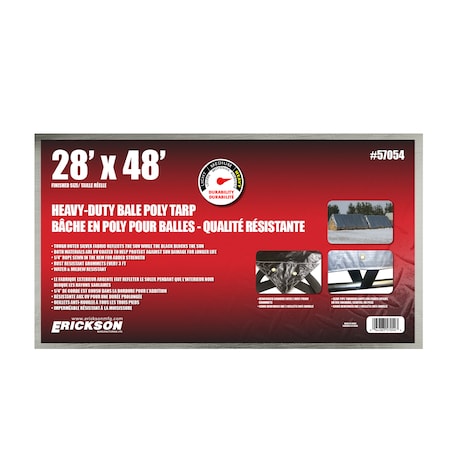 Erickson Tarp, Silver/Black, polyethylene 57054